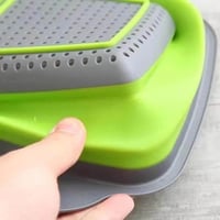 مصفاة سيليكون قابلة للطي لغسيل الخضار والفواكة وال...