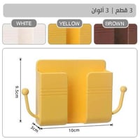 حامل الجوال الجداري 3 قطع سهل التثبيت بواسطة لاصق...
