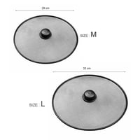 غطاء شبك ستيل لمنع رذاذ الزيت أثناء القلي والطهي