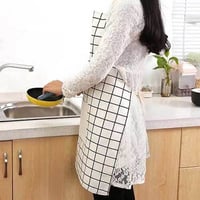 مريلة مطبخ قماش كاروهات لحماية الملابس من الضرر وا...