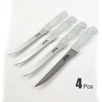 سكاكين فواكة وخضار بشفرات خشنة ستيل 4 قطع وتعتبر م...