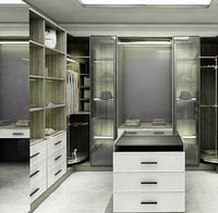 مسكات دواليب وادراج لاصقة أسود أنيقة وعملية سهلة ا...