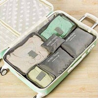 منظمات شنط السفر 6 قطع لتنظيم وترتيب حقيبة السفر ب...