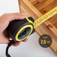 متر قياس الطول 7.5 متر بمفتاح ايقاف السحب التلقائي...