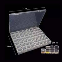 علب تنظيم اكسسوار مقسمة بلاستيك لتنظيم وتخزين الخو...