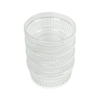 صحون تقديم شفافه صغيرة 4 قطع لتقديم الصوصات الحارة...