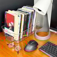 منظم اكريليك شفاف مستطيل للتخزين وتنظيم أغراض المن...