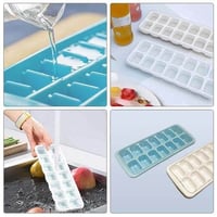 قوالب ثلج بلاستيك قطعتين لصنع مكعبات الثلج