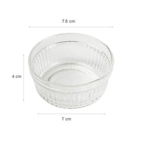 صحون تقديم شفافه صغيرة 4 قطع لتقديم الصوصات الحارة...