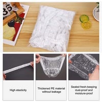 اغطية حفظ الطعام بلاستيك 180 قطعة لتغطية الأطعمة ا...