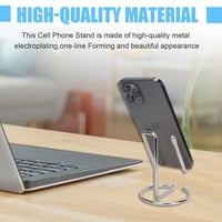 حامل جوال مكتبي ستيل مقاوم للصدأ لجميع أنواع الجوا...