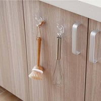 خطافات تعليق لاصقة 4 قطع للملابس مناسبة للأسطح الم...