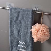 حامل ماسورة ستارة الحمام والمناشف جداري قطعتين عبا...