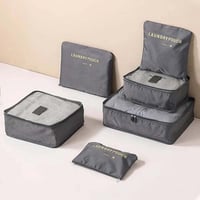 منظمات شنط السفر 6 قطع لتنظيم وترتيب حقيبة السفر ب...