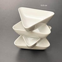 صحون تقديم الصوص المثلثة طقم 4 قطع لتقديم الصوصات...