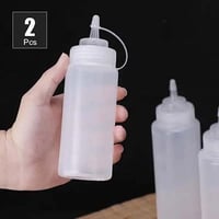 قارورة كاتشاب بلاستيكية ٣ قطع للمنكهات السائلة عمل...