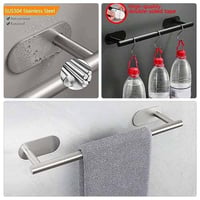 علاقات مناشف الحمام ستيل 1 قطعه 40سم، حامل مناشف ب...