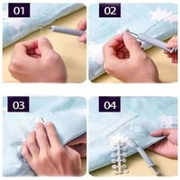 إبرة وأزرار تثبيت غطاء السرير لإضافة أزارير التثبي...