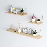 رفوف خشب جدارية عدد 1 رف مقاس 50سم أنيقة تناسب جمي...