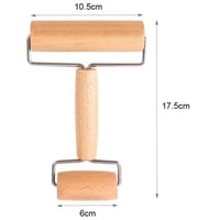 فرادة عجين يدوية خشب صغيرة جهتين مقاسين لفرد قطع ا...