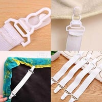 مثبت شرشف السرير مطاط 4 قطع لشد وترتيب أغطية السري...