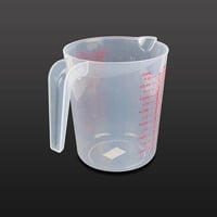 كوب معياري بلاستيك شفاف للسوائل لقياس المقادير الس...