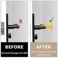 حامي الجدار من مقبض الباب سيليكون 3 حبات لمنع الخد...