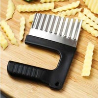 قطاعة بطاطس شفرة مموجه حادة لتقطيع البطاطس الى شرا...