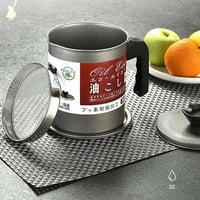 وعاء تصفية زيت القلي 2 لتر لفلترة زيوت الطبخ المست...