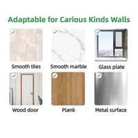 حامل فرش الاسنان والمعجون بلاستيك جدارية لاصقة لتن...