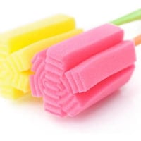 فرشاة تنظيف اسفنجية للمواعين قطعتين لتنظيف الكاسات...