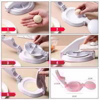 مكبس فرد العجين بلاستيك الى قطع دائرية لتحضير المع...
