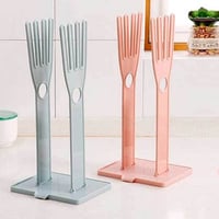 حامل تجفيف قفازات التنظيف والغسيل مفيد لتجفيف وتهو...