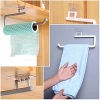 حامل مناديل المطبخ رول كبير لاصق يتم تركيبة أسفل ا...