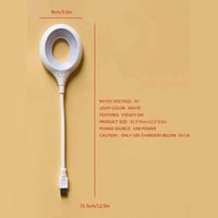 اباجورة USB يو اس بي اضاءة LED، مصباح قراءة بذراع...