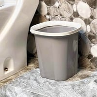 سلة مهملات بلاستيك صغيرة بغطاء حواف لتثبيت الكيس و...