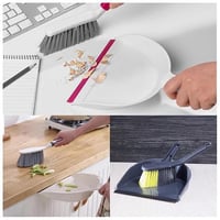 مكنسة يدوية صغيرة بلاستيك مع جاروف تعتبر من ادوات...