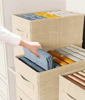 منظمات دولاب الملابس 1 قطعه قابل للطي، منظم ملابس...