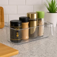 منظم اكريليك بمقبض مستطيل