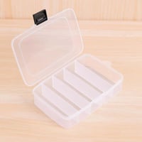 علبة تخزين بلاستيك شفافة مقسمة متعددة الاستخدامات