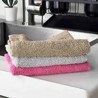 فوط مطبخ ملونة 3 قطع مقاس وسط 30 سم لتنظيف الأثاث...