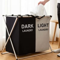سلات غسيل الملابس المقسمة 1 قطعه قابلة للطي تأتي ب...