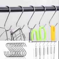 خطاف تعليق حرف S ستيل 5 قطع تركيب على المواسير لتع...