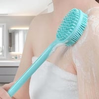 فرشاة استحمام سيليكون طويلة لتنظيف الجسم والظهر مع...