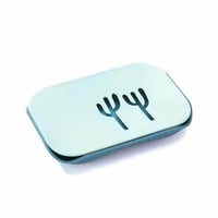 صحن صابون بلاستيك 3 حبات بقاعدة لتصريف الماء