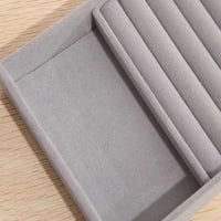 علبة تنظيم الاكسسوار قطعه واحده مخمل لترتيب الاكسس...