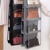 منظم حقائب يدوية 8 خانات بخطاف تعليق لتنظيم مساحة...