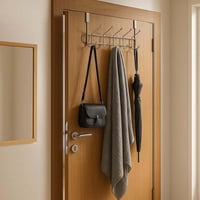 علاقة ملابس على الباب ستيل ( قطعتين ) مقاومة للصدأ...