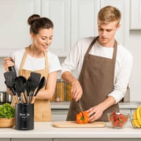 ملاعق سيليكون للطبخ 12 قطعه مقاومة للحرارة