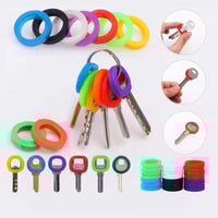 اغطية مفاتيح سيليكون 10 قطع ملونة للتمييز بين المف...